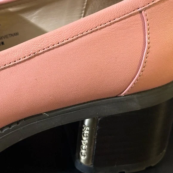 Coach Blush Pink Leather Loafers - Picture 6 of 7